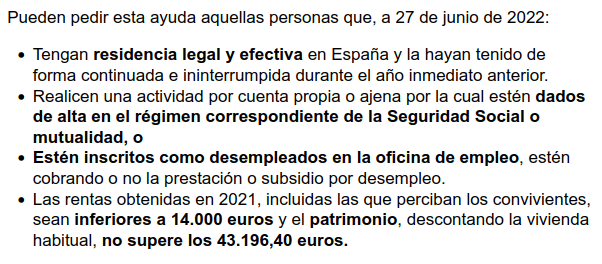 Ayuda de 200 euros para personas de bajo nivel de ingresos y patrimonio 2 ayuda de 200 euros