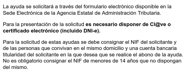 ayuda de 200 euros