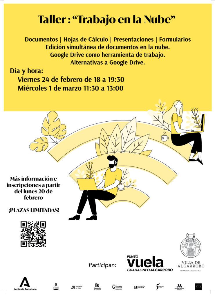 Cartel Taller Trabajo Nube